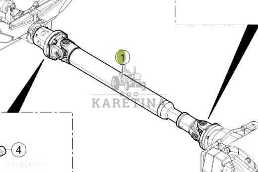 CLAAS Arion 610 660 Wałek Kardana Przegub Przeguby Wałek Łączący CZĘŚCI  0022339260   00 2233 926 0 - 1
