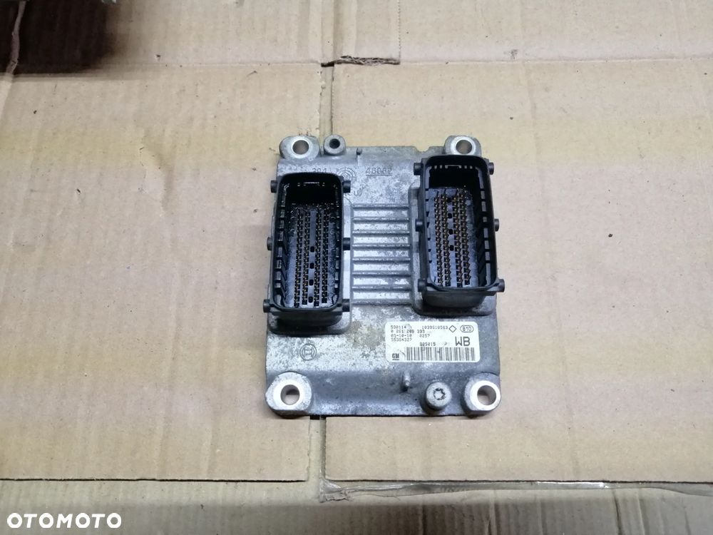Opel Corsa C 1.0 12V Z10XEP Climatronic zestaw startowy komputer 0261208393 stacyjka 2 klucze immo moduł komfortu i inne - 2