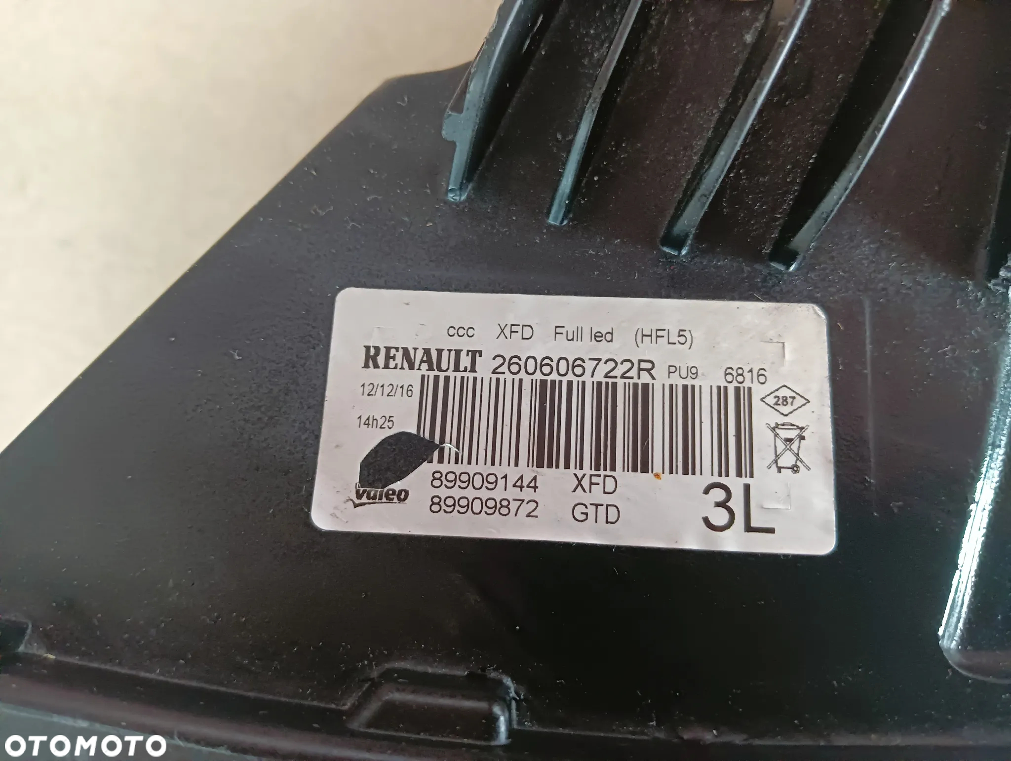 Renault Talisman Full Led lewy reflektor lampa Europa - 3
