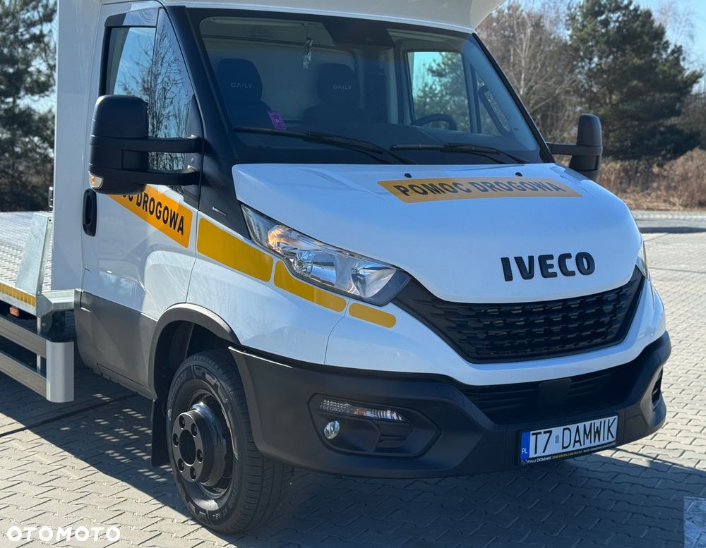 Iveco Daily 2022r ‼️72C18‼️3.0 NOWA Laweta Pomoc Drogowa Zarejestrowany jako Specjalny DMC 7200kg Salon Polska Niski Przebieg Autotransporter Sypialka - 12