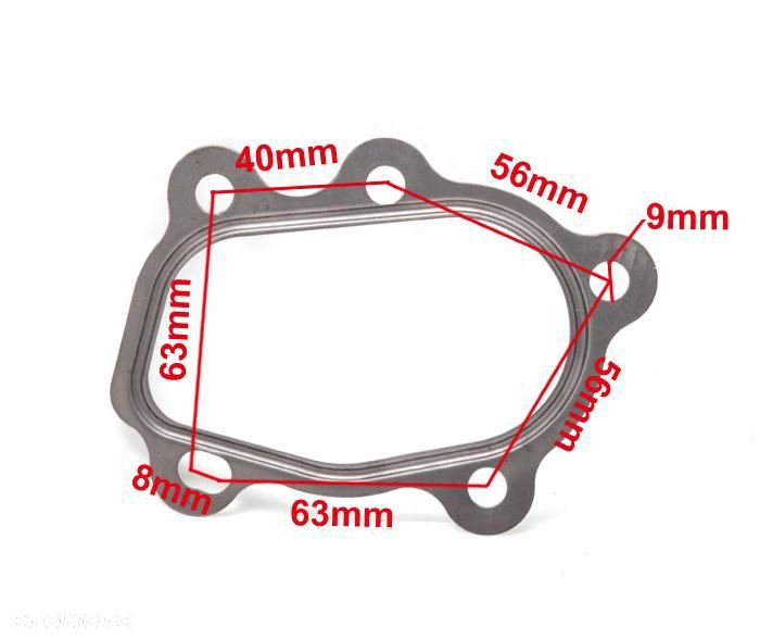 Uszczelka EPMAN 5 bolt stalowa T25 T28 GT25 GT28 - 2