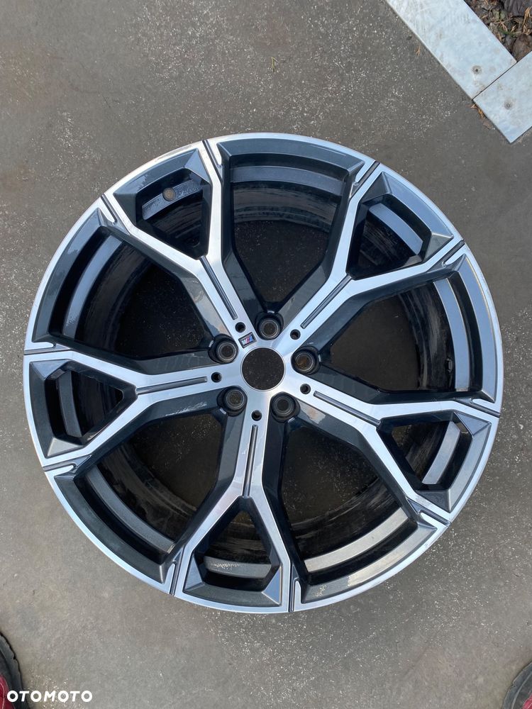 BMW X5 G05 X6 G06 X7 G07 M pakiet M-pakiet ORYGINALNA ! felga aluminiowa tylna 21 cali 21” 10.5x21 ET43 5x112 10.5 10 1/2 Jx21 ET 43 8071999  032610 - 1