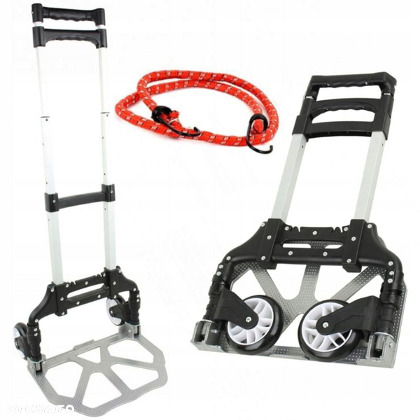KRAFTDELE WÓZEK TRANSPORTOWY SKŁADANY ALUMINIOWY UDŹWIG DO 80KG KD3015
