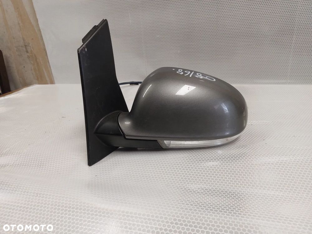 - LUSTERKO PRZÓD PRZEDNIE LEWE VW GOLF 5 V PLUS + BRAK KOSTKI LA7T SZARY 6PIN - 1