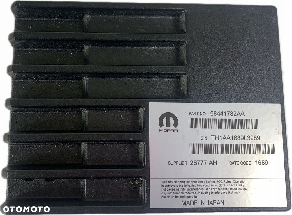 CHRYSLER PACIFICA II 2016 - WZMACNIACZ DZWIĘKU APLITUNER 68441782AA - 9