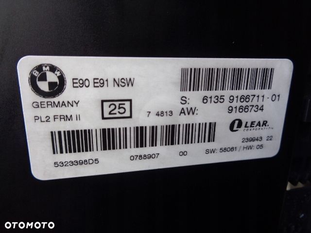 moduł sterownik świateł bmw e90 e91 9166711-01 - 1