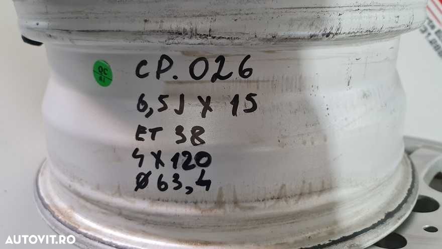 JANTE  Fiat 6,5J/r15    cp v1026 4 x 120 - 3