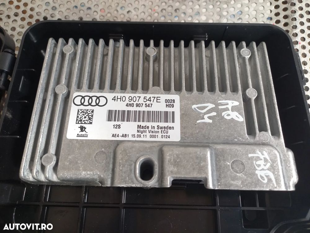 Calculator Modul Unitate Night Vision Audi A8 4H D4 An 2010-2011-2012-2013-2014-2015-2016-2017 Cod 4H0907547E Dezmembrez Audi A8 4H D4 3.0 Tdi Quattro Motor CDT Cutie MXU Volan Stanga - Dezmembrari Arad - 7