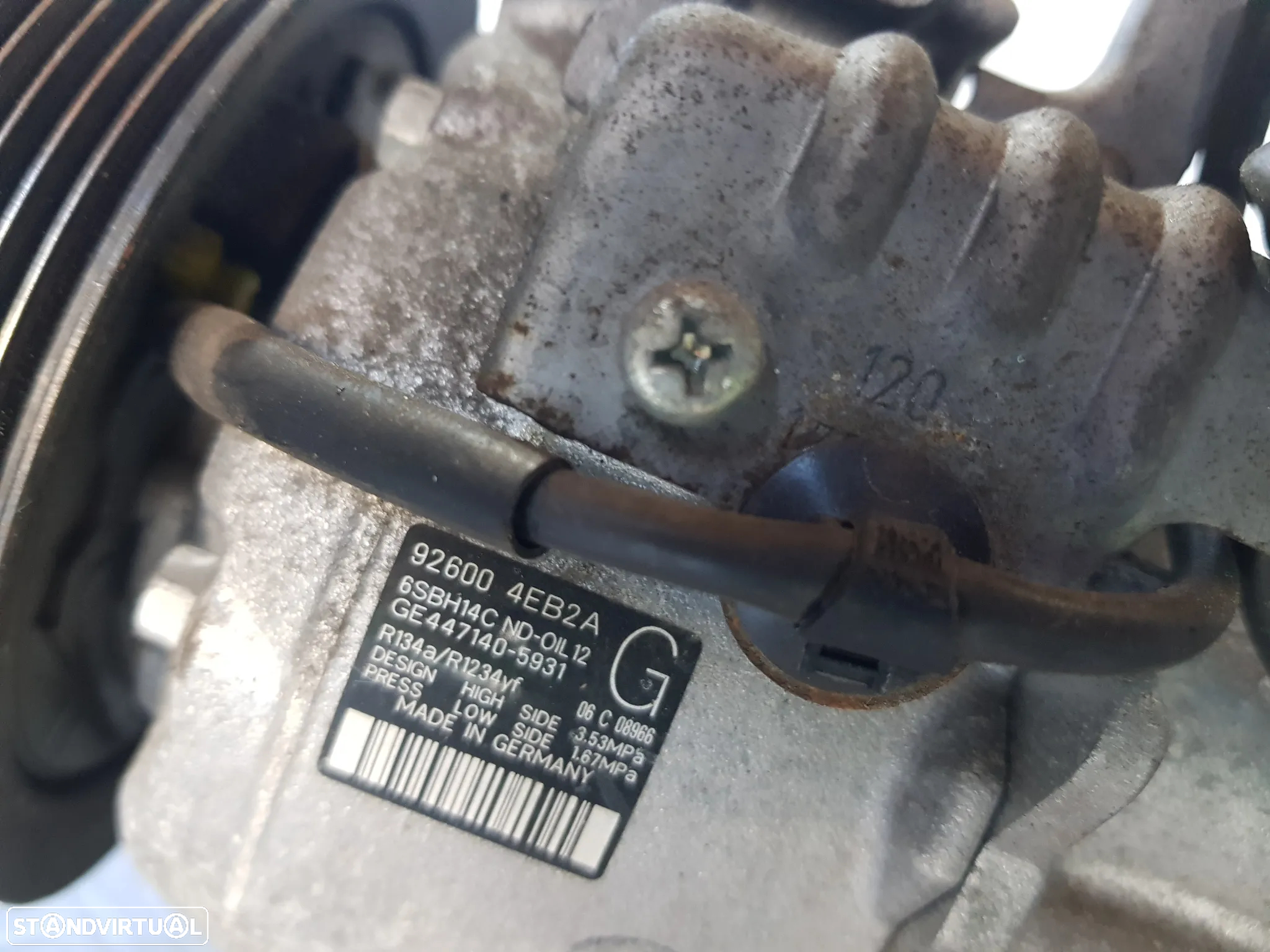 Compressor Ar condicionado AC Renault Nissan Kadjar Megane IV Qashqai 1.5 DCI - 2