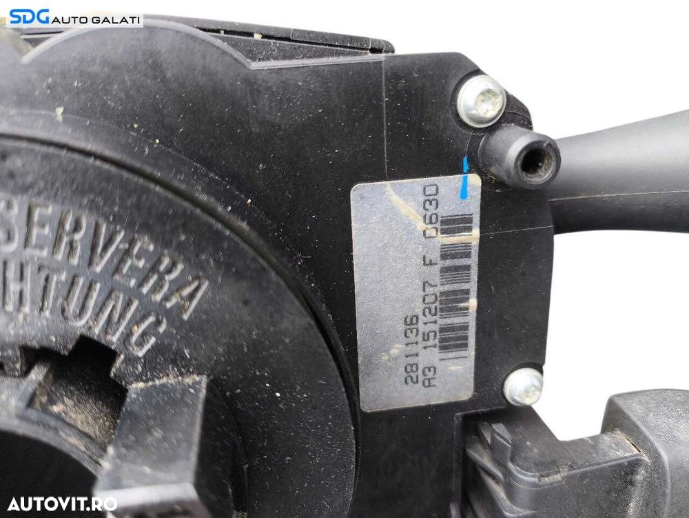 Ansamblu Maneta Manete Bloc Lumini Semnalizare Stergator Banda Spira Spirala Panglica Volan Peugeot 207 2006 - 2012 Cod 96630709XT [LS0193] - 5