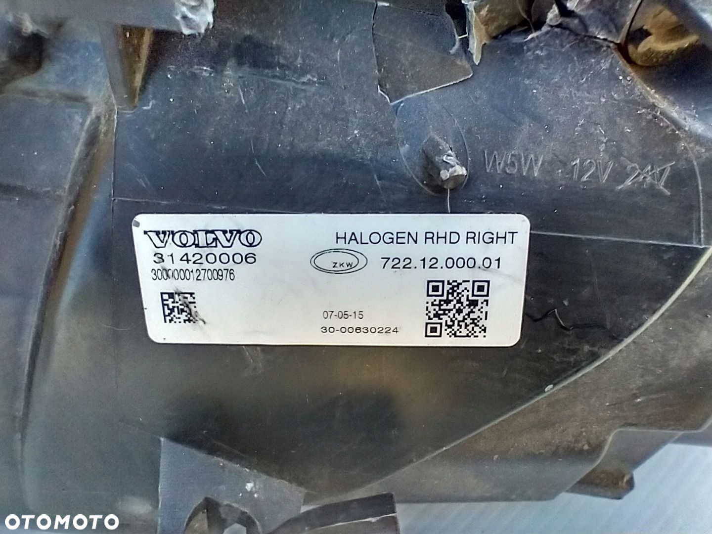 VOLVO V40 II 2 12-16r LAMPA LEWA PRZÓD PRZEDNIA 31420006 ANGLIK UK - 16