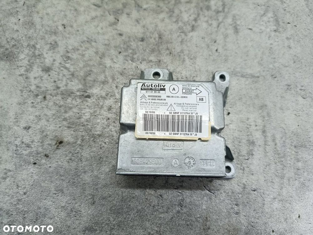 ZESTAW PODUSZEK AIRBAG, PASY PRZÓD PEUGEOT PARTNER II 96815085XX 96815086XX - 16