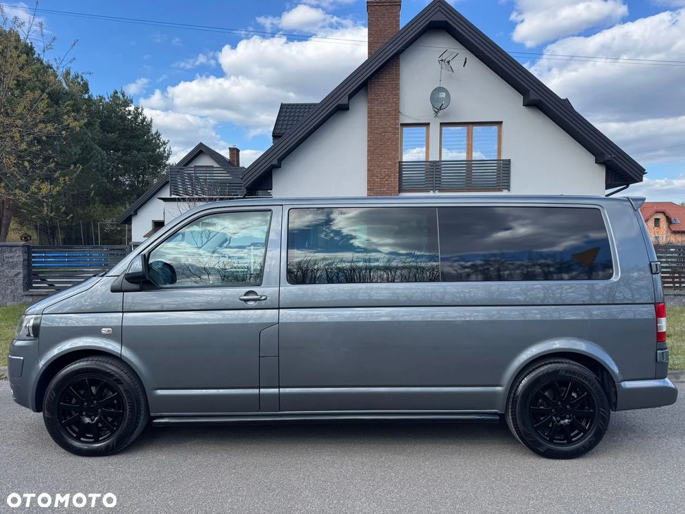 Volkswagen TRANSPORTER T5 L2H1 LIFT DŁUGI Klima Tempomat Navi Kamera Skóry Dubel Kabina 6os Brygadówka - 33