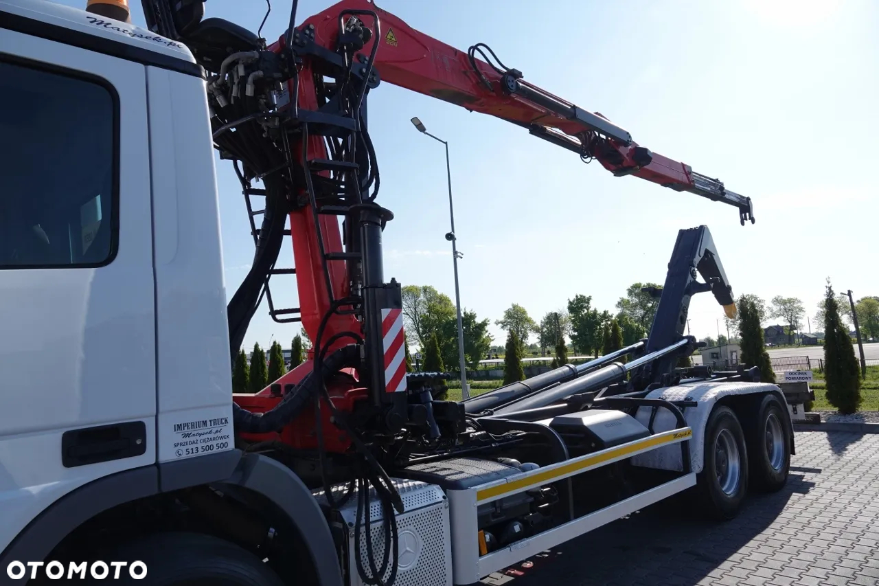 Mercedes-Benz ACTROS 2644 / 6x4 / HAKOWIEC + HDS PALFINGER EPSILON M120Z82 /  SIODEŁKO / MAX UDŹWIG 3 540 KG / EPS + SPRZĘGŁO / SPROWADZONY - 8