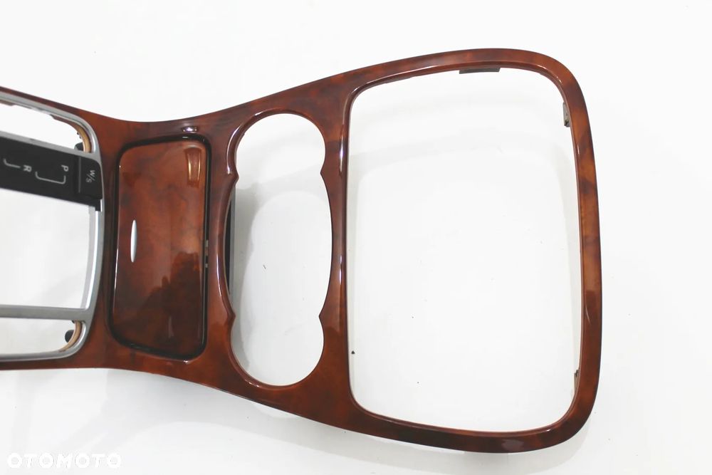 Ramka konsola środkowa popielniczka drewno dekor stan BDB OE Mercedes SL R230 W230 - 21