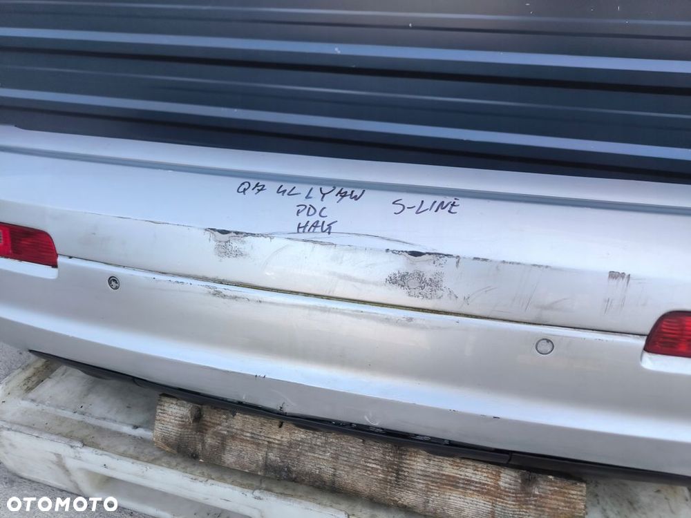 ZDERZAK TYLNI TYŁ AUDI Q7 4L S LINE HAK PDC LY7W KOMPLET - 6