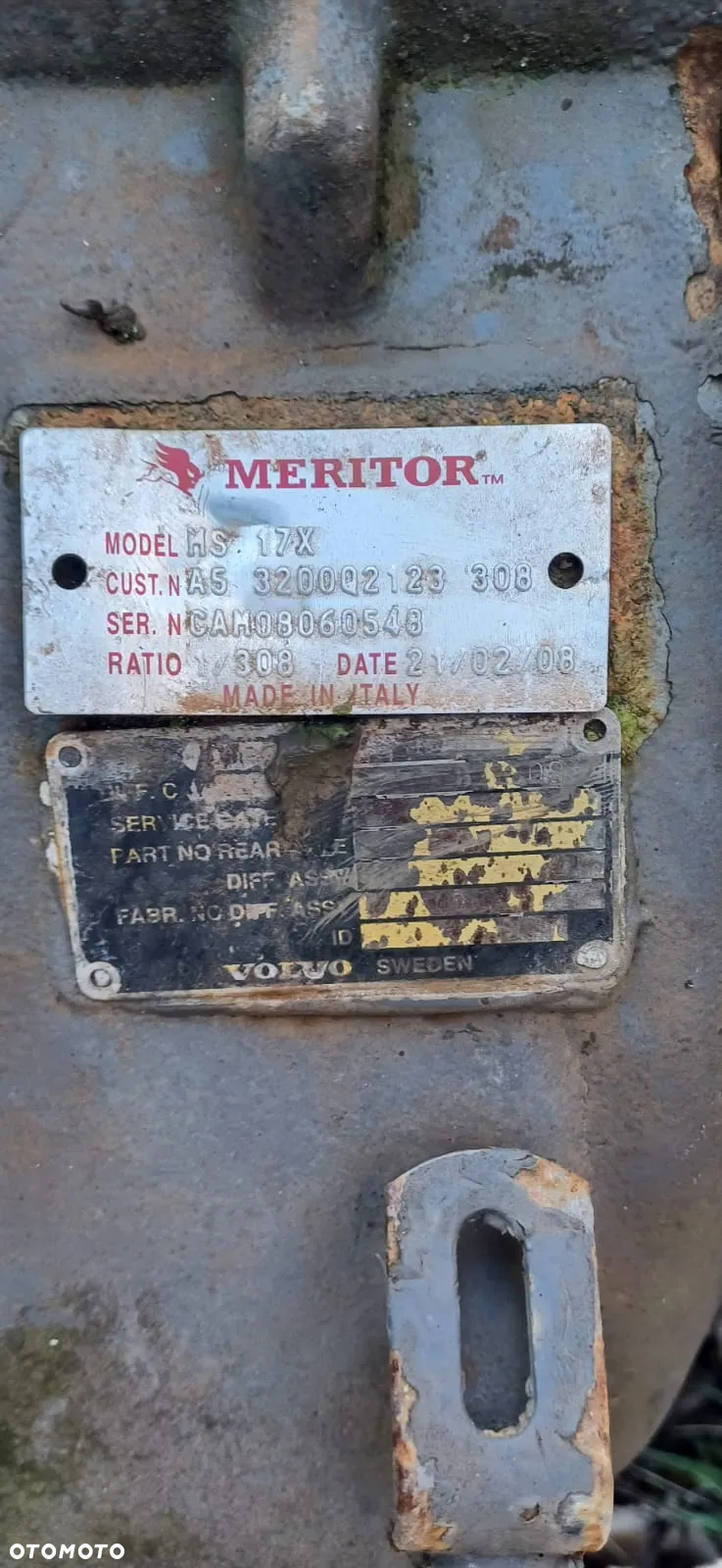 Wkład mostu VOLVO Meritor MS17X - 2