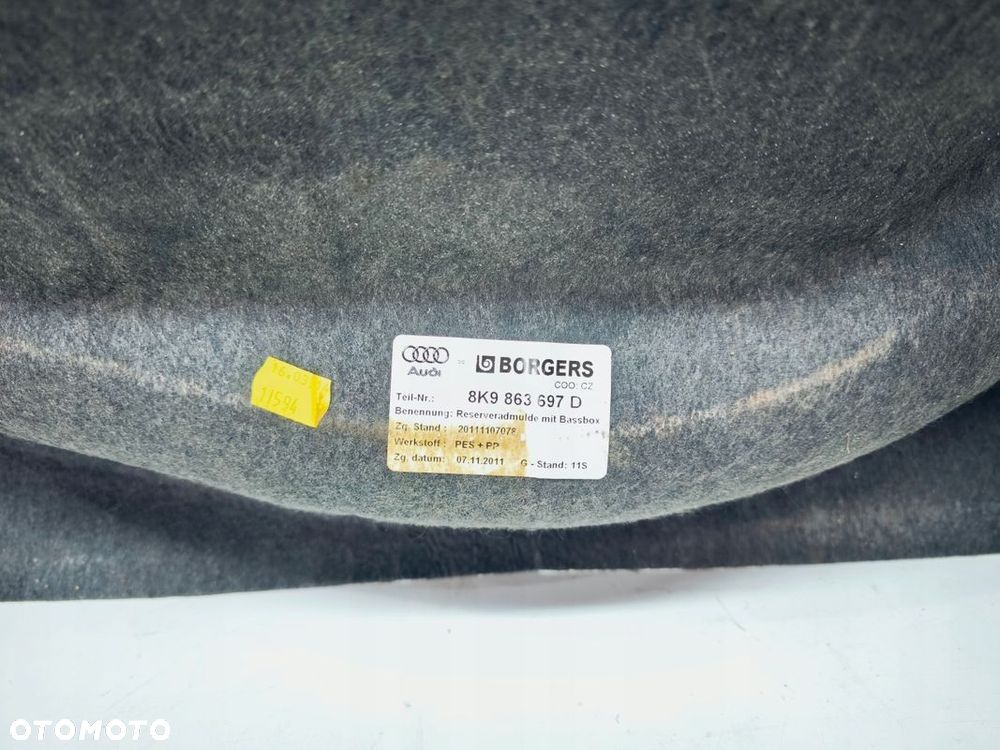 WKŁADKA WYKŁADZINA KOŁA AUDI A4 B8 AVANT 8K9863697D - 2