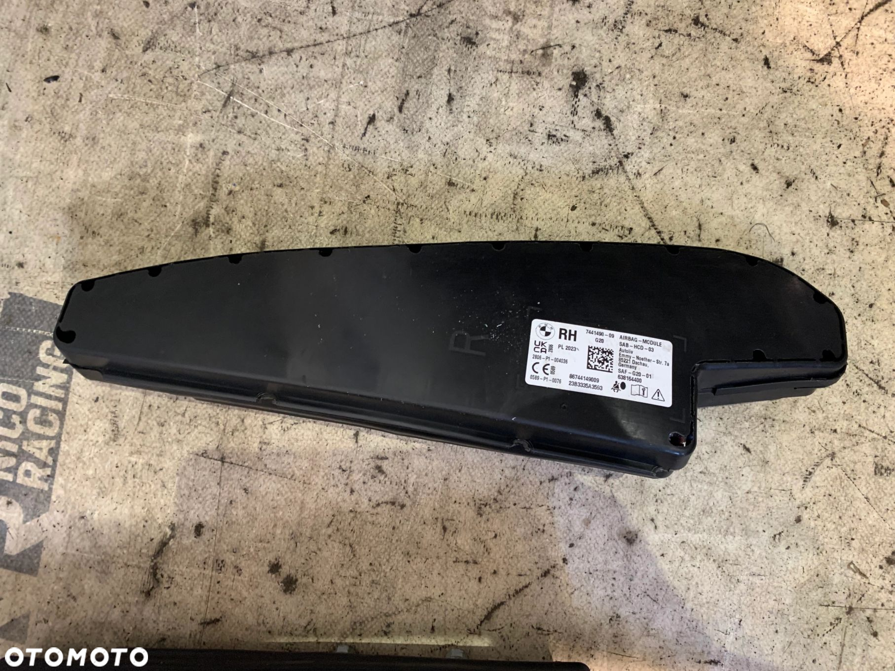 PODUSZKA FOTELA LEWA PRAWA ORYGINALNA BMW 3 G20 G21 M3 G80 M3 G81 4 G26 i4 G26 7441489 7441490 - 2