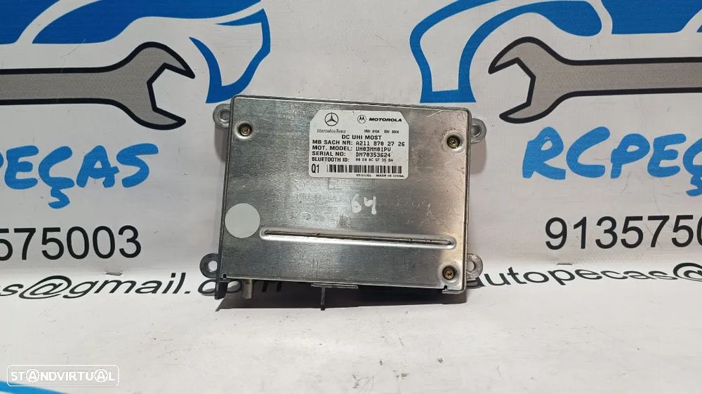 CENTRALINA MODULO ELETRONICO BLUETOOTH TELEFONE MERCEDES BENZ CLASS CLK C209 W209 A2118702726 2118702726 UH03MM01PV CLASS ML W163 C W203 VITO MISTO W639 E W238 S W220 E W211