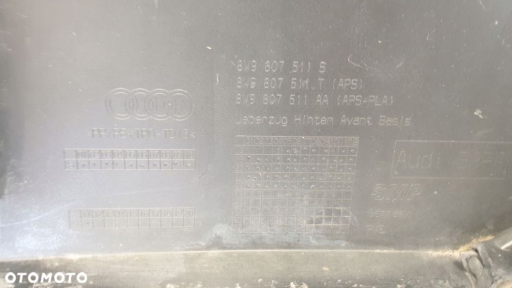 audi a4 b9 8w9 kombi avant s-line lift zderzak tył tylny - 9