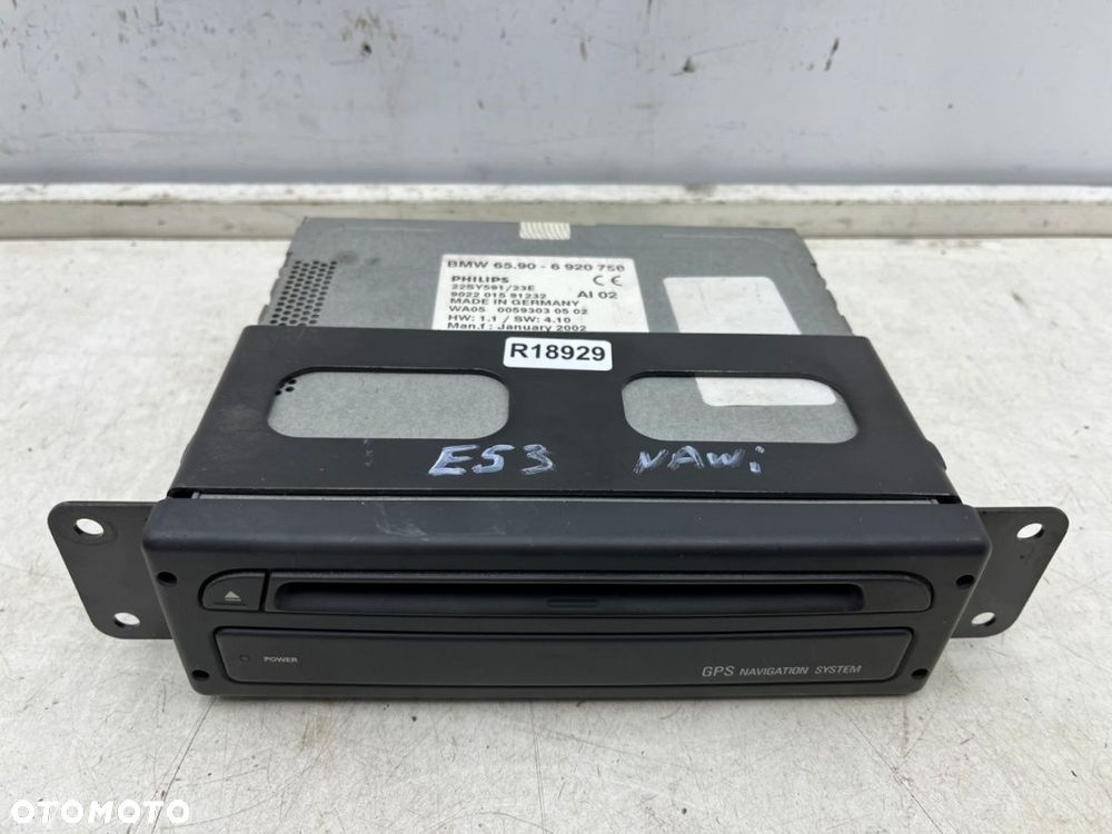 Radio BMW X5 E53 E46 E39 95-06r. moduł GPS komputer nawigacji czytnik płyty 6920758 - 1