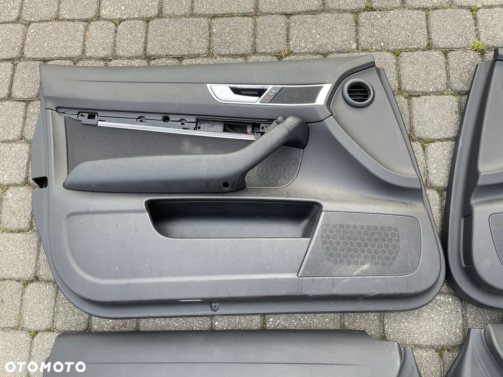 AUDI A6 C6 TAPICERKA DRZWI BOCZKI EUROPA KOMPLET - 5