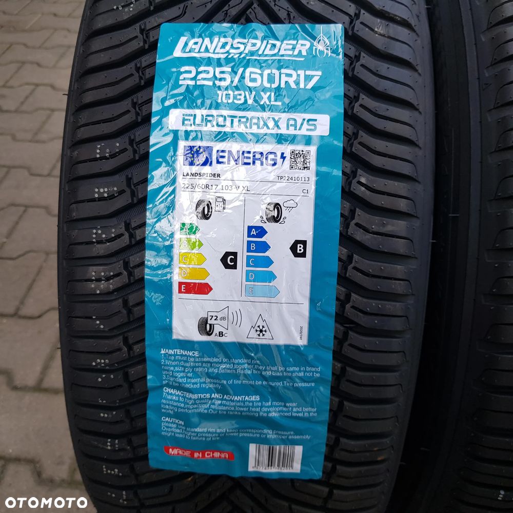 4x 225/60R17 Landspider Eurotraxx A/S Komplet opon całorocznych - 2