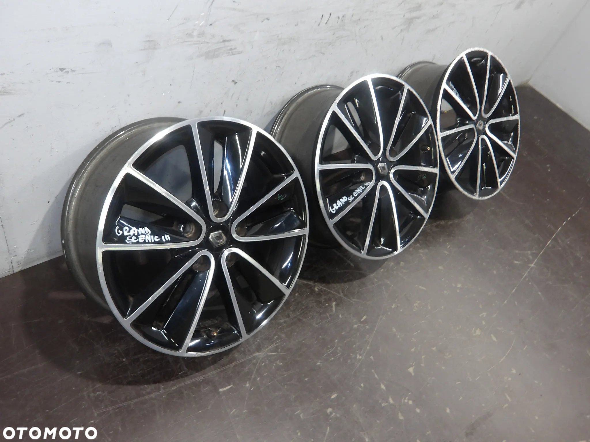 RENAULT GRAND SCENIC III 1.6 DCI FELGI ALUMINIOWE ALUFELGI 5X114.3 7J ET49 R17 - 2