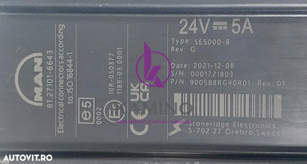 Tahograf Stoneridge Man SE5000-8 - 3