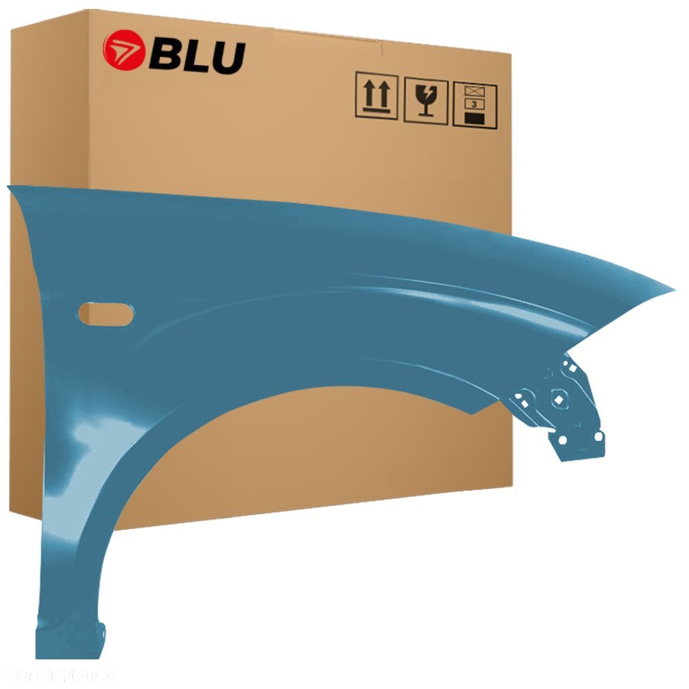 BLU Błotnik SEAT ALTEA 5P1 LS5Y prawy niebieski 04-15 przód ocynk BlauMar - 1