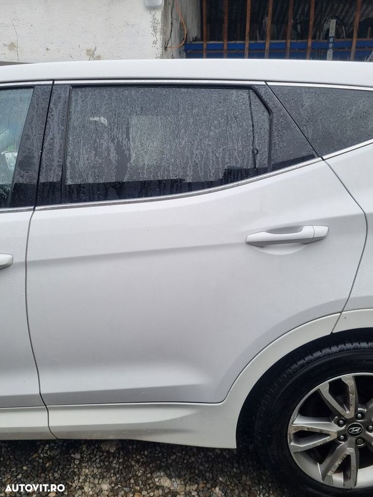 Usa Stanga Spate Hyundai Santa Fe 3 2012 - 2016 SUV 4 Usi Creamy White NCW (1351) - 1