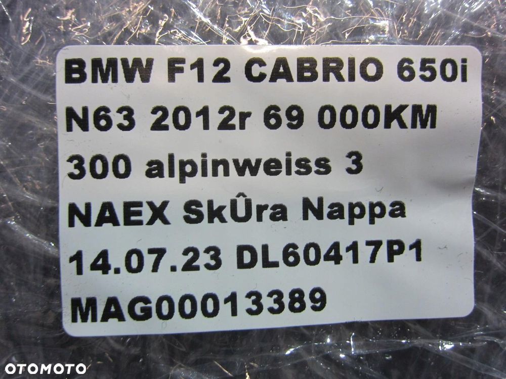 BMW 6 F12 CABRIO OSŁONA PRZECIWSŁONECZNA PRAWA LEWA CZARNA 7294697 7294698 - 9