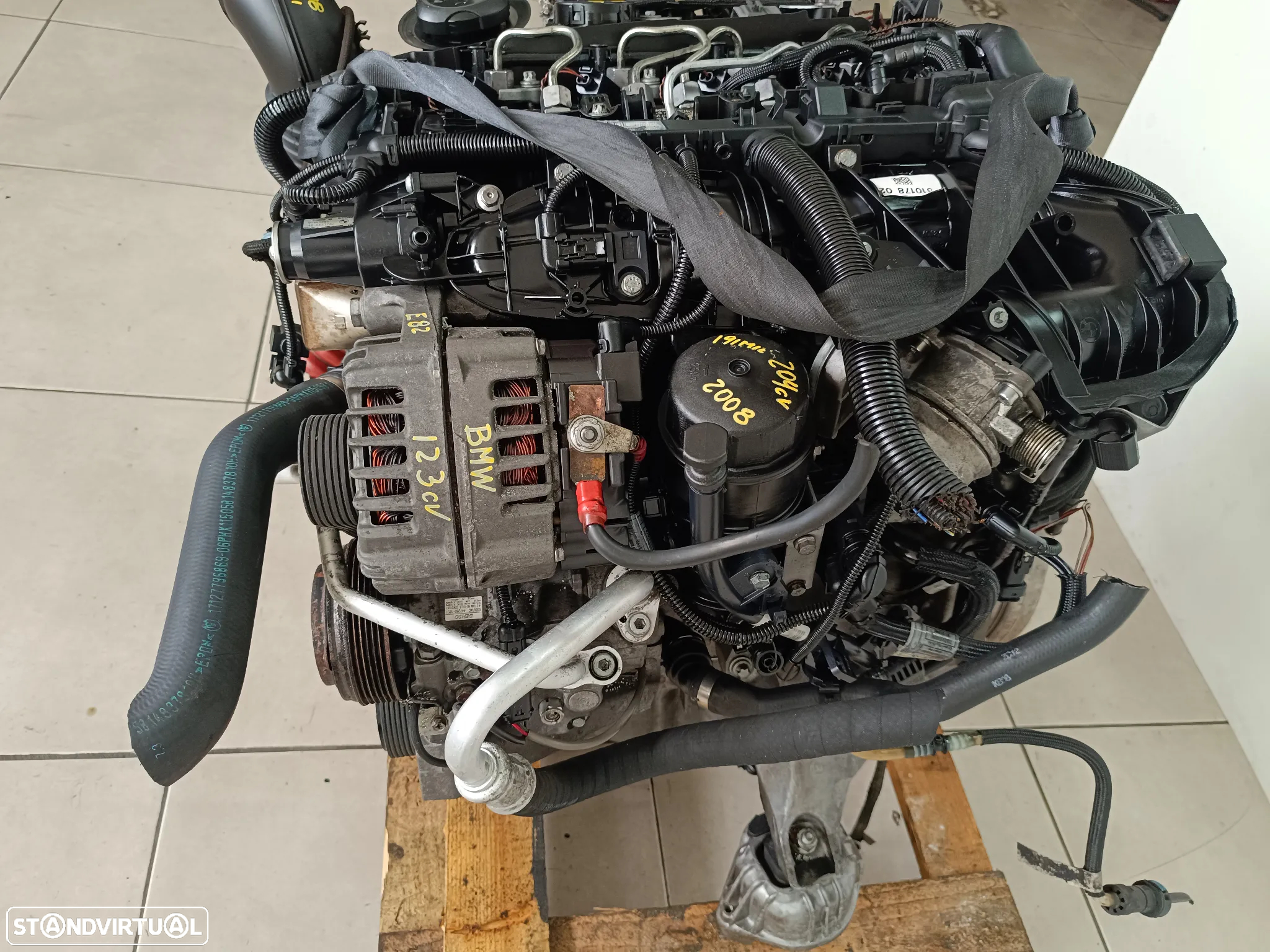 Motor BMW 123D bi-turbo 204cv  N47 caixa 6 velocidades GS6-53DZ JGG - 5