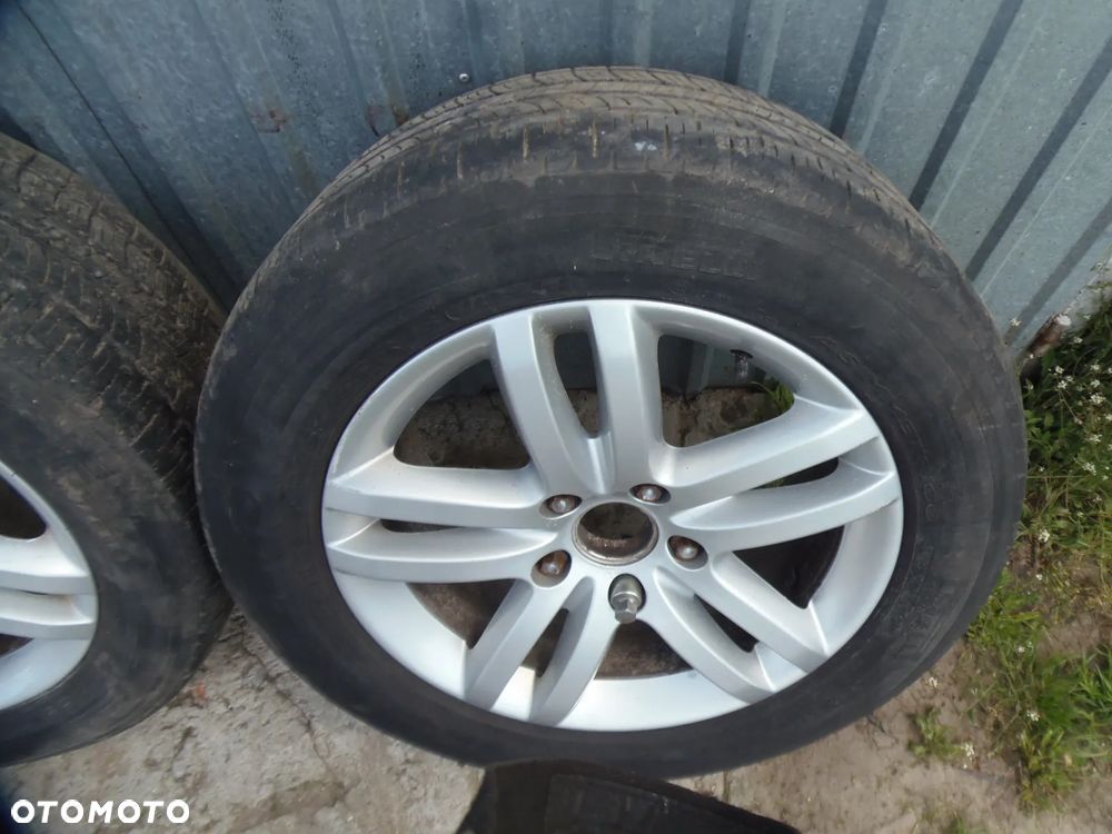 KOMPLET ALUFELG KOŁA Z DEKIELKAMI ŚRUBY W ZESTAWIE  18" 255/55 5X130 AUDI Q7 ORYGINALNE - 8