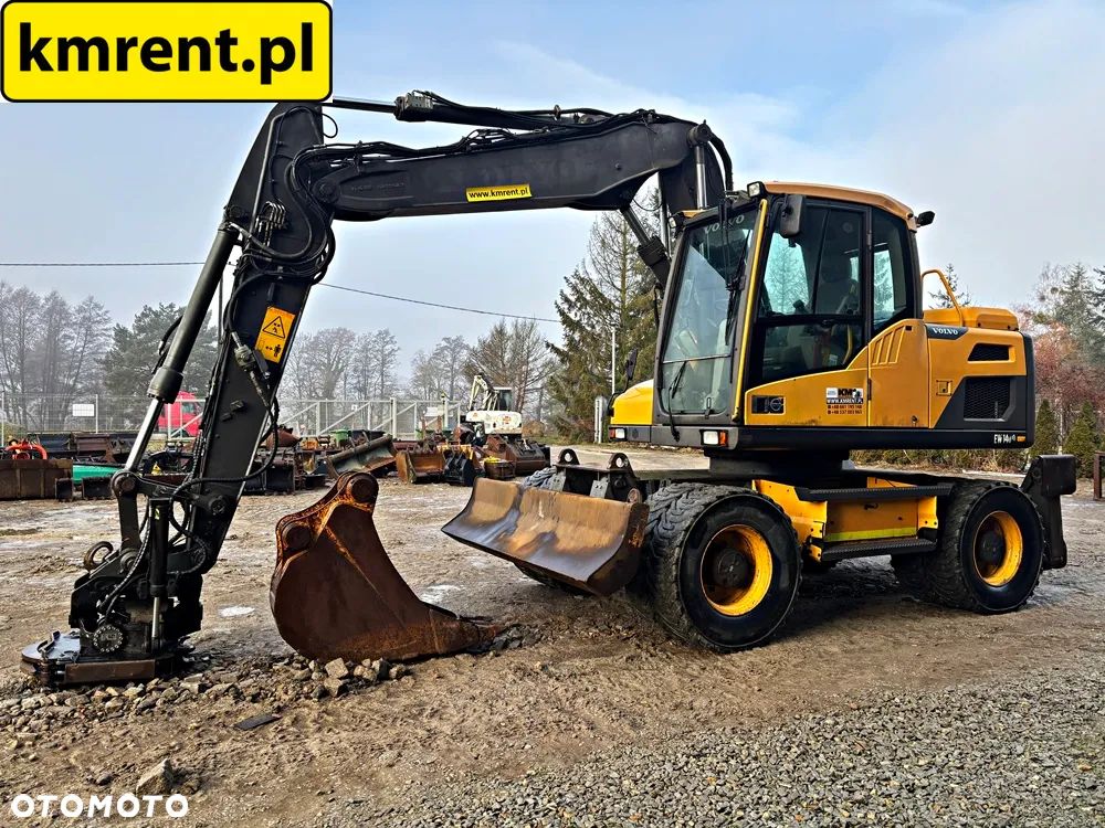 Volvo EW 140 D KOPARKA KOŁOWA GŁOWICA OBROTOWA ZE SZCZYPCAMI 2012R | Volvo ew160 , komatsu pw148 , JCB 145 175 , cat 313 316 , mecalac 15mwr - 14