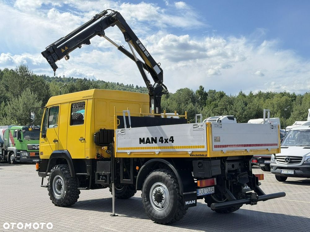 MAN LE 180C 4x4 DOKA 4.6/180KM Skrzyniowy + HDS Hiab 052-2 - 15
