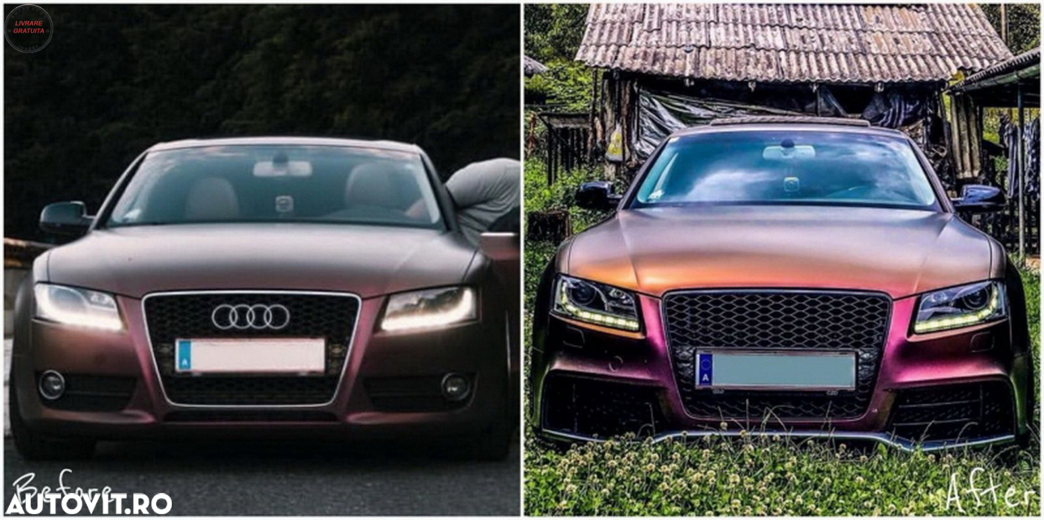 Bara Fata Audi A5 8T Pre Facelift (2007-2011) RS5 Design- livrare gratuita - 7
