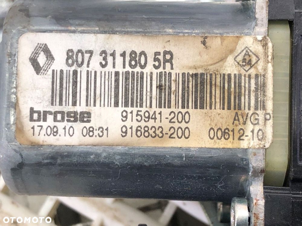 PODNOŚNIK SZYBY LEWY PRZÓD - 99.00 PLN - RENAULT SCÉNIC III (JZ0/1_) 2008 - 2022 1.5 dCi 81 kW - 5