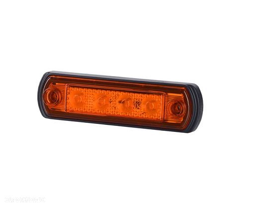 Lampa obrysowa na podstawie gumowej pomarańczowa - 1