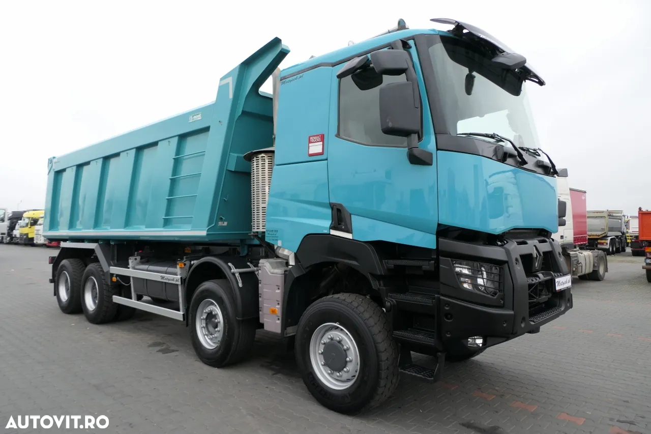 Renault K 480 / 8x6 / BASCULANTE SPATE 25 mc / EURO 6 - 15