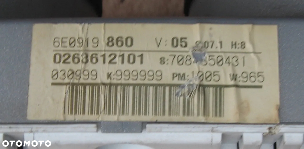 6E0919860 1.2 TDI licznik zegar tacho LUPO 3L VOLKSWAGEN - 4