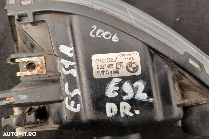 Proiector dreapta 6937466 09052213 6937466 09052213 BMW Seria 3 E92 [ - 5