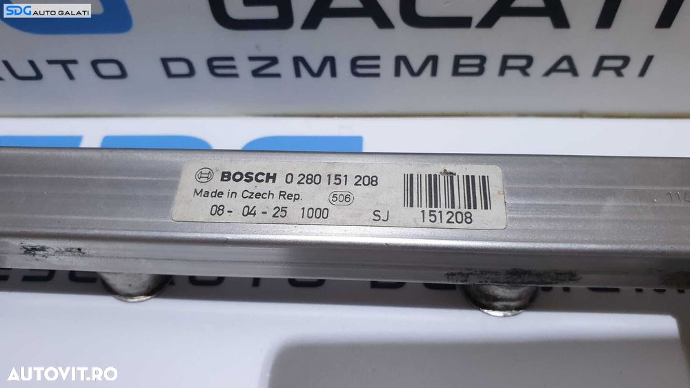 Rampa Presiune Injectoare Distribuitor Carburant Benzina Opel Astra J 1.4 B 2009 - 2015 Cod 0280151208 - 3