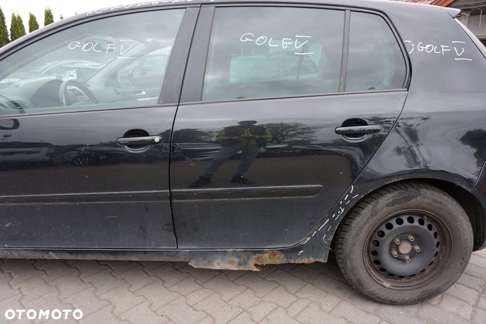 DRZWI TYLNE LEWE GOLF V 5D HB LC9Z  CZARNY VOLKSWAGEN 2003-2009 - 3