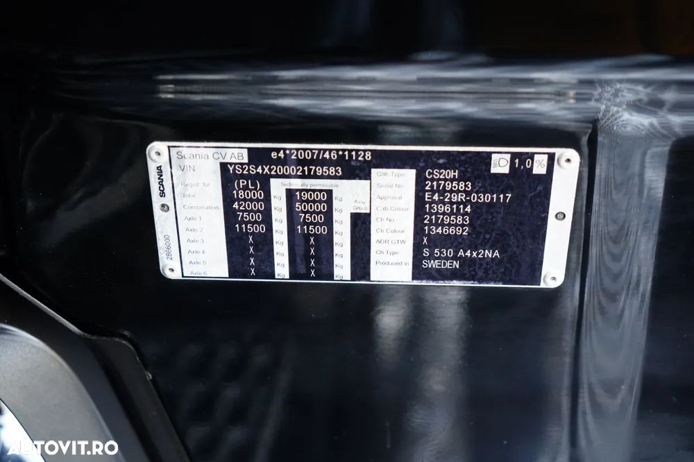 Scania S 530 / V8 / RETARDER / CU ECHIPAMENT PUTERNIC / - 37