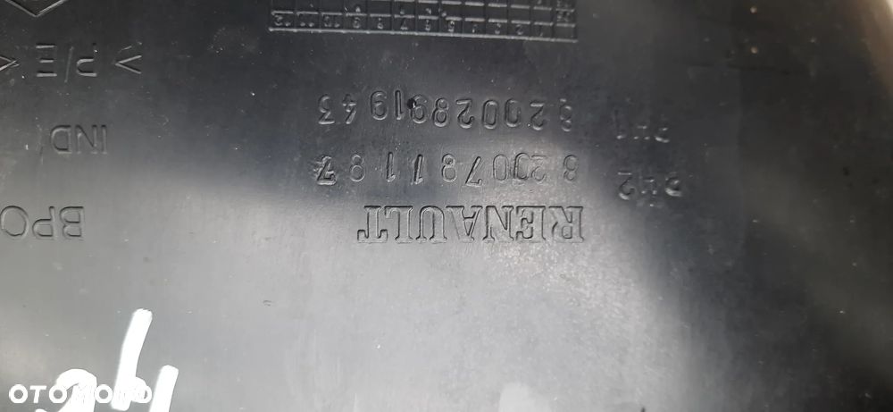Renault Clio III Clio 3 FL 3 Lakier dv369  tył Belka zderzaka 8200807041 , ślizg mocowanie zderzaka tył 8200290037 8200290041nadkole tył 8200781187 82002891943 8200781186 8200289942 , Nadkole lewy przód 8200289945 - 8
