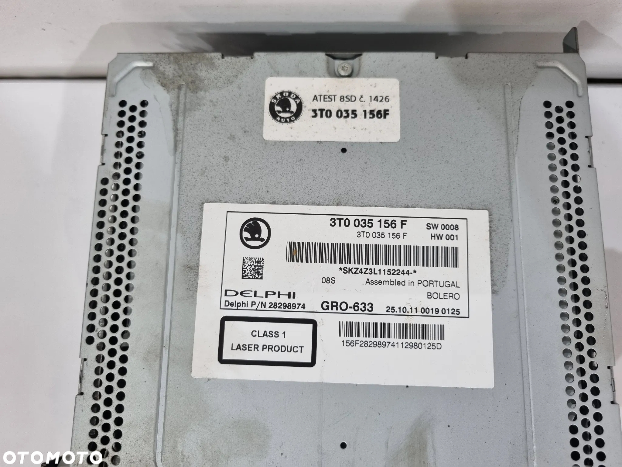SKODA SUPERB II OCTAVIA RADIO CD 3T0035156F - 5