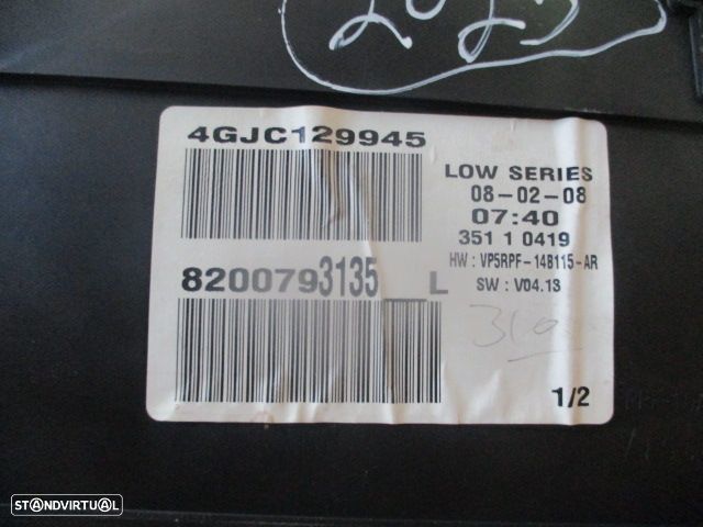 Quadrante 8200793135L RENAULT MEGANE 2 2008 1.4I 100CV 5P AZUL KM/H  DIGITAL - 4