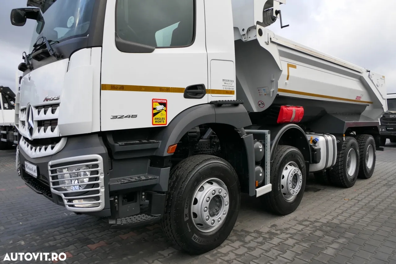 Mercedes-Benz AROCS 3246 / 8x4 / BASCULANTE / BASCULANTE SPATE / EURO 6 / PNEURI 100% - 9